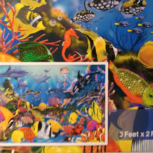 Melissa & Doug 48 Piece Floor Puzzle "Underwater" Aquatic Puzzle - Picture 6 of 8